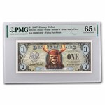 2007 $1.00 (FF) Pirate Skull Fire CU-65 EPQ PMG (DIS#135)