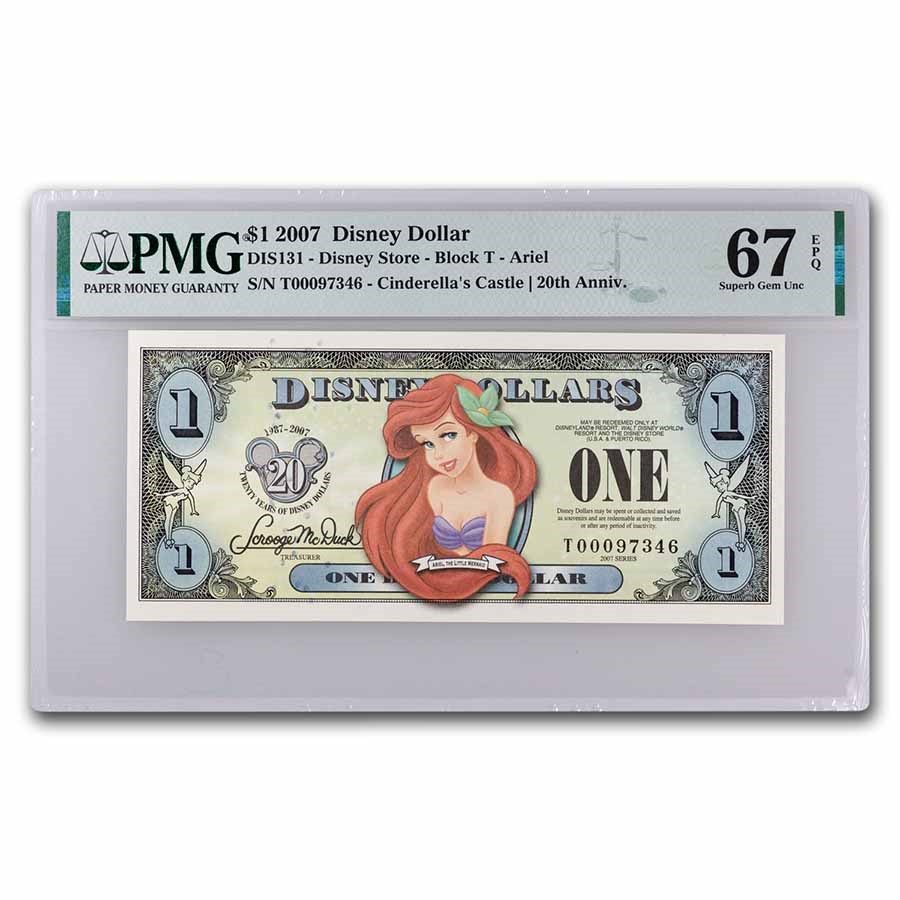 2007 $1.00 (T) Ariel CU-67 EPQ PMG (DIS#131) 5 Consec.