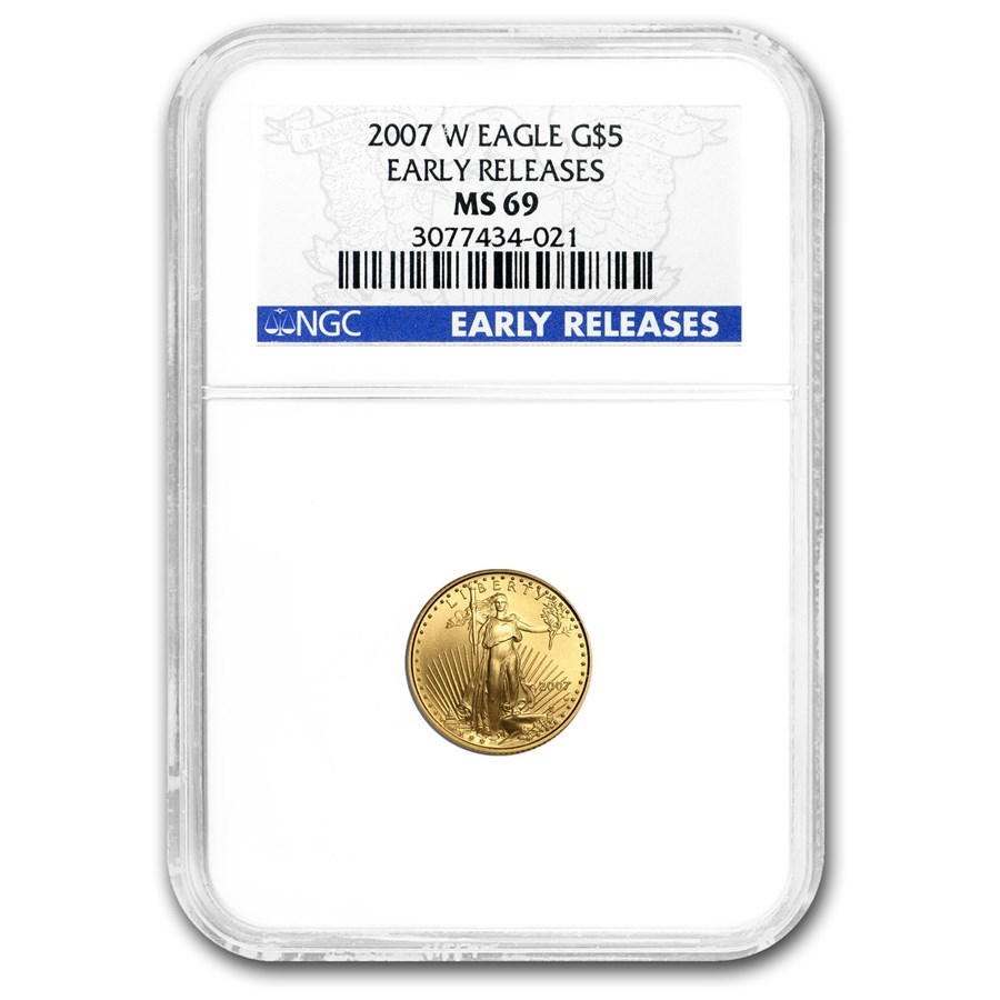 2007 1/10 oz American Gold Eagle MS-69 NGC (Early Releases)