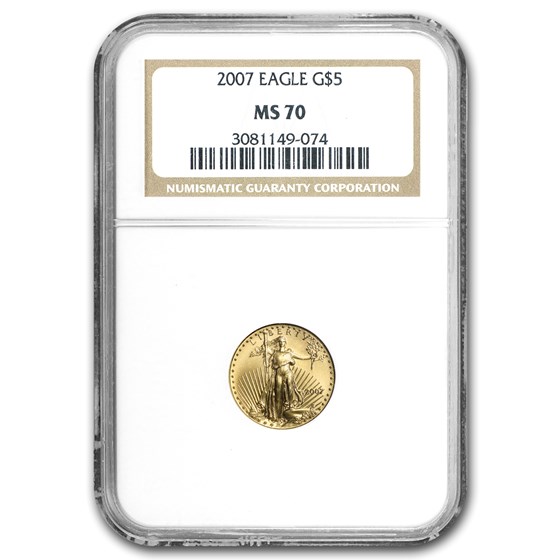 2007 1/10 oz American Gold Eagle MS-70 NGC 2007 1/10 oz American Gold Eagle MS-70 NGC