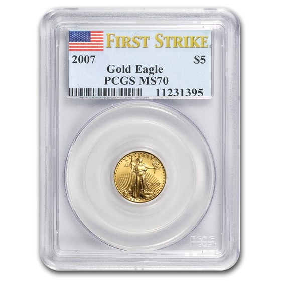 2007 1/10 oz American Gold Eagle MS-70 PCGS (FS) 2007 1/10 oz American Gold Eagle MS-70 PCGS (FS)