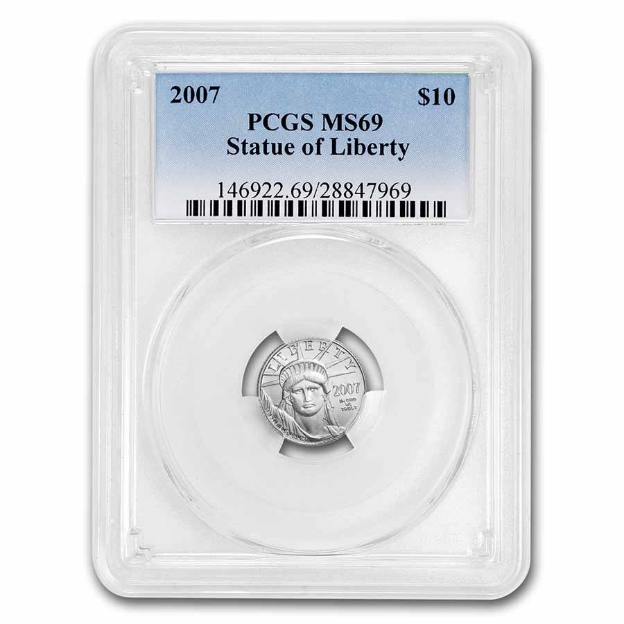 2007 1/10 oz American Platinum Eagle MS-69 PCGS