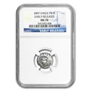 2007 1/10 oz American Platinum Eagle MS-70 NGC (Early Releases)
