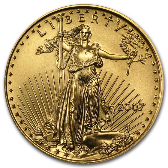 2007 1/2 oz American Gold Eagle BU