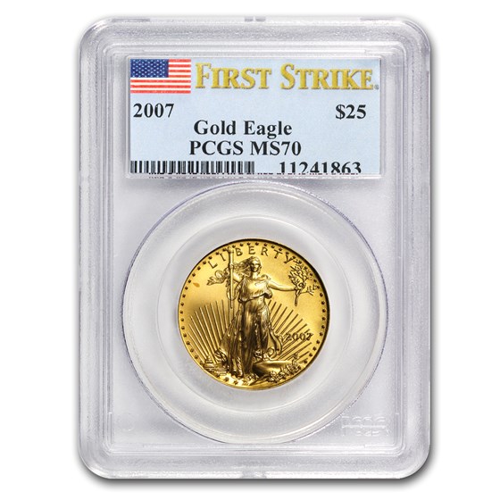 2007 1/2 oz Gold American Eagle MS-70 PCGS (FS) 2007 1/2 oz Gold American Eagle MS-70 PCGS (FS)