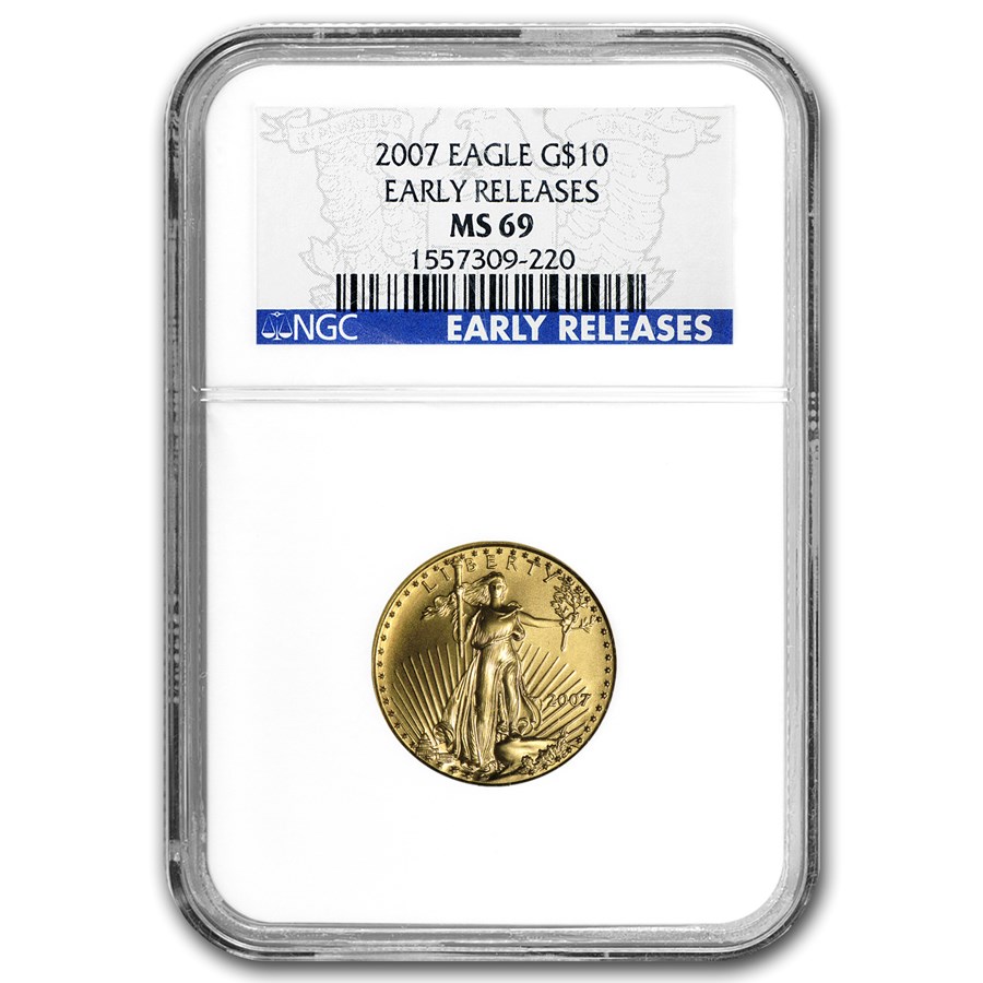 2007 1/4 oz American Gold Eagle MS-69 NGC (Early Releases)