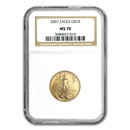 2007 1/4 oz American Gold Eagle MS-70 NGC