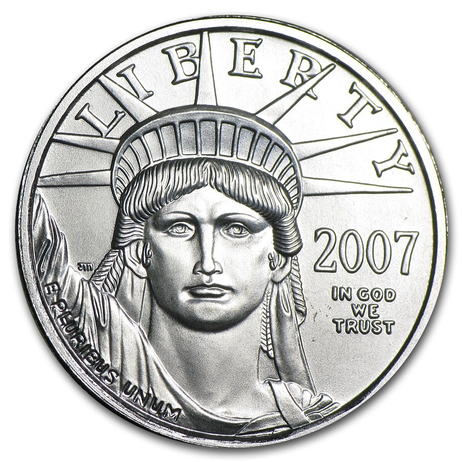 2007 1/4 oz American Platinum Eagle BU