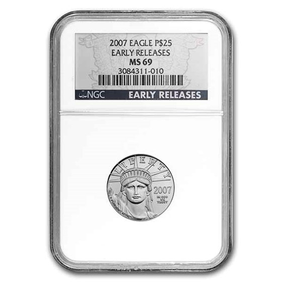 2007 1/4 oz American Platinum Eagle MS-69 NGC (Early Releases) 2007 1/4 oz American Platinum Eagle MS-69 NGC (Early Releases)