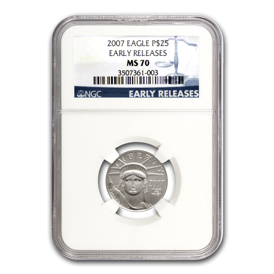 2007 1/4 oz American Platinum Eagle MS-70 NGC (Early Releases)