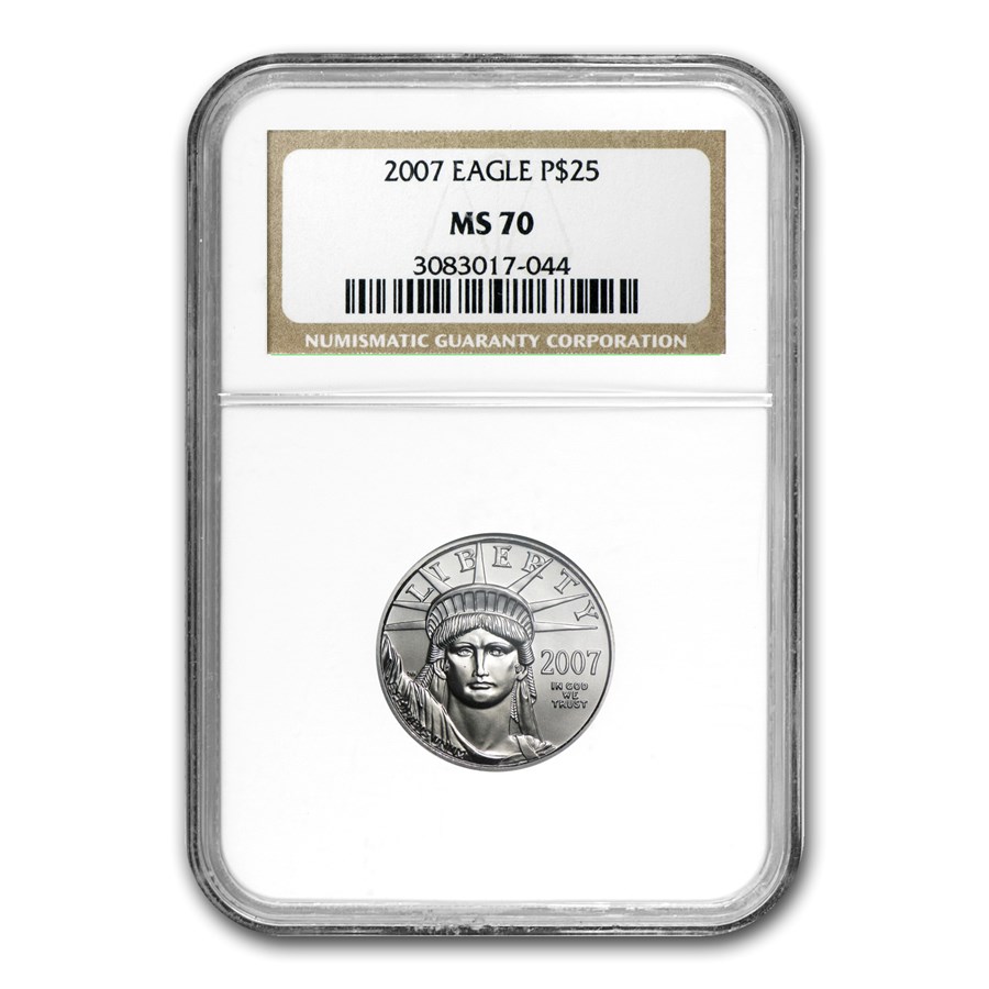 2007 1/4 oz American Platinum Eagle MS-70 NGC