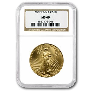 2007 1 oz American Gold Eagle MS-69 NGC 2007 1 oz American Gold Eagle MS-69 NGC
