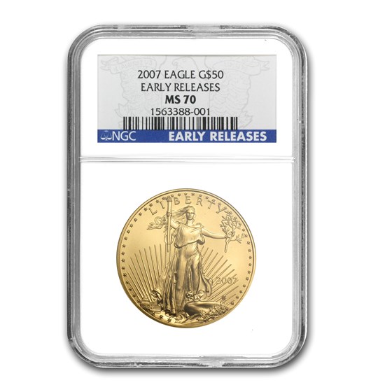 2007 1 oz American Gold Eagle MS-70 NGC (Early Releases)