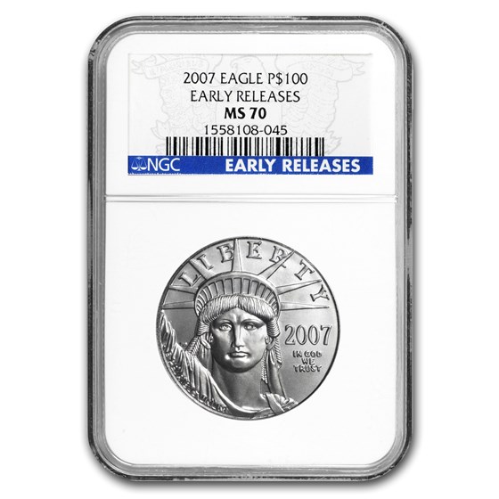 2007 1 oz American Platinum Eagle MS-70 NGC (Early Releases) 2007 1 oz American Platinum Eagle MS-70 NGC (Early Releases)