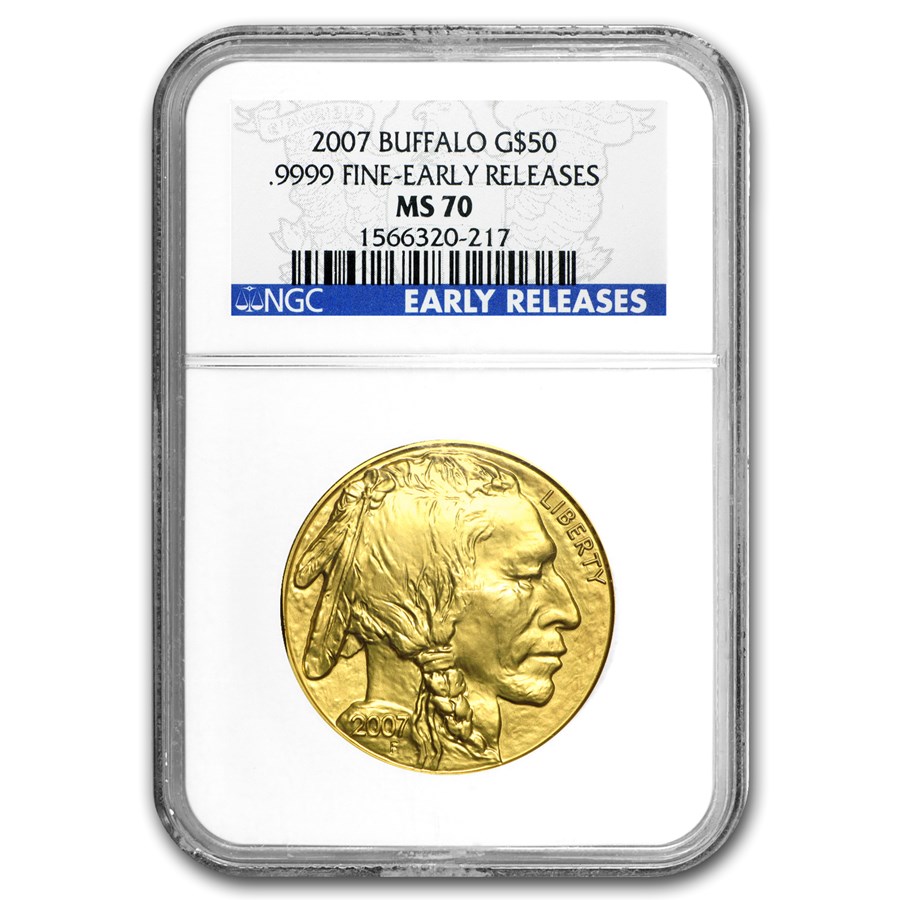 2007 1 oz Gold Buffalo MS-70 NGC (Early Releases)
