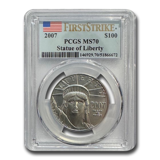 2007 1 oz Platinum American Eagle MS-70 PCGS (FirstStrike®) 2007 1 oz Platinum American Eagle MS-70 PCGS (FirstStrike®)