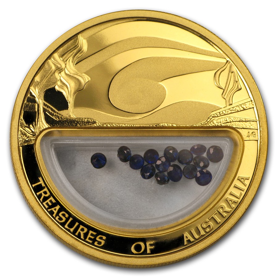 Buy 2007 1 oz Proof Gold Sapphire Treasures of Australia Locket Coin ...