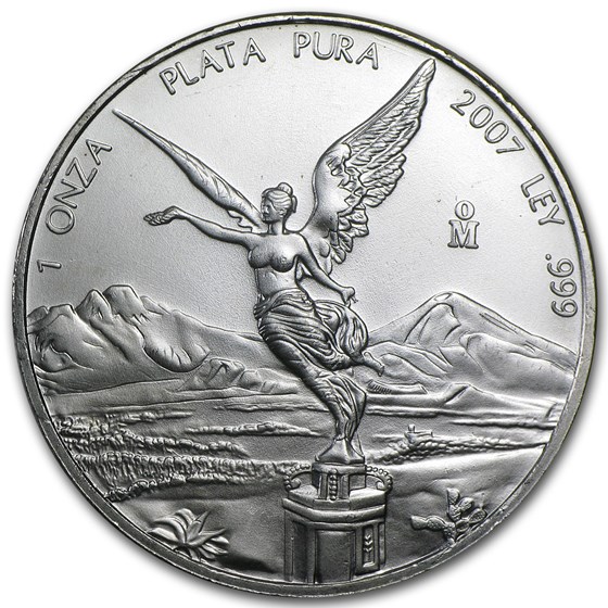 2007 1 oz Silver Mexican Libertad (Abrasions) 2007 1 oz Silver Mexican Libertad (Abrasions)