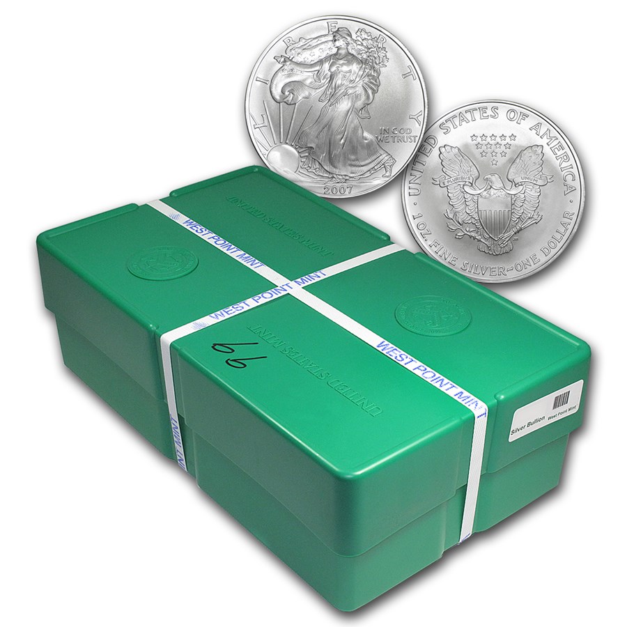 2007 500-Coin American Silver Eagle Monster Box (Sealed)