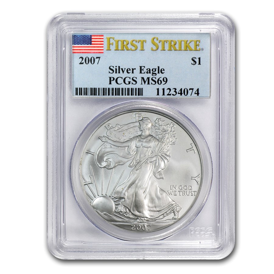 2007 American Silver Eagle MS-69 PCGS (FirstStrike®)