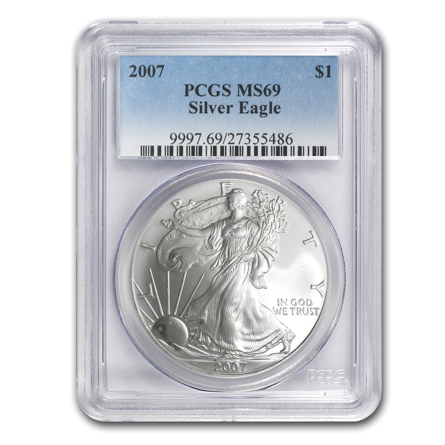 2007 American Silver Eagle MS-69 PCGS