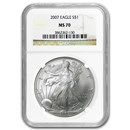 2007 American Silver Eagle MS-70 NGC