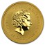 2007 Australia 1/4 oz Gold Lunar Pig BU (Series I)