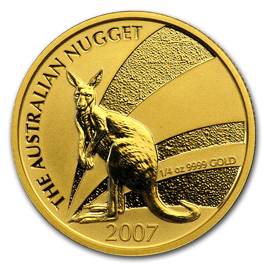 2007 Australia 1/4 oz Gold Nugget BU