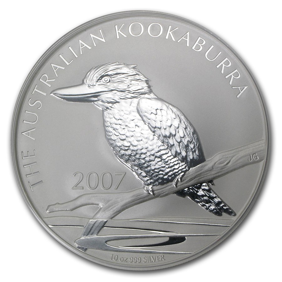 2007 Australia 10 oz Silver Kookaburra BU