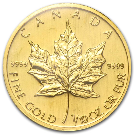 2007 Canada 1/10 oz Gold Maple Leaf BU