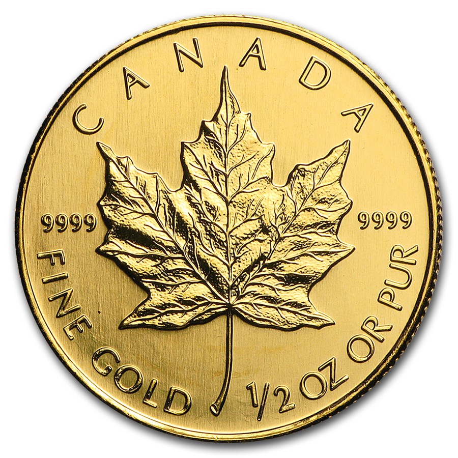2007 Canada 1/2 oz Gold Maple Leaf BU
