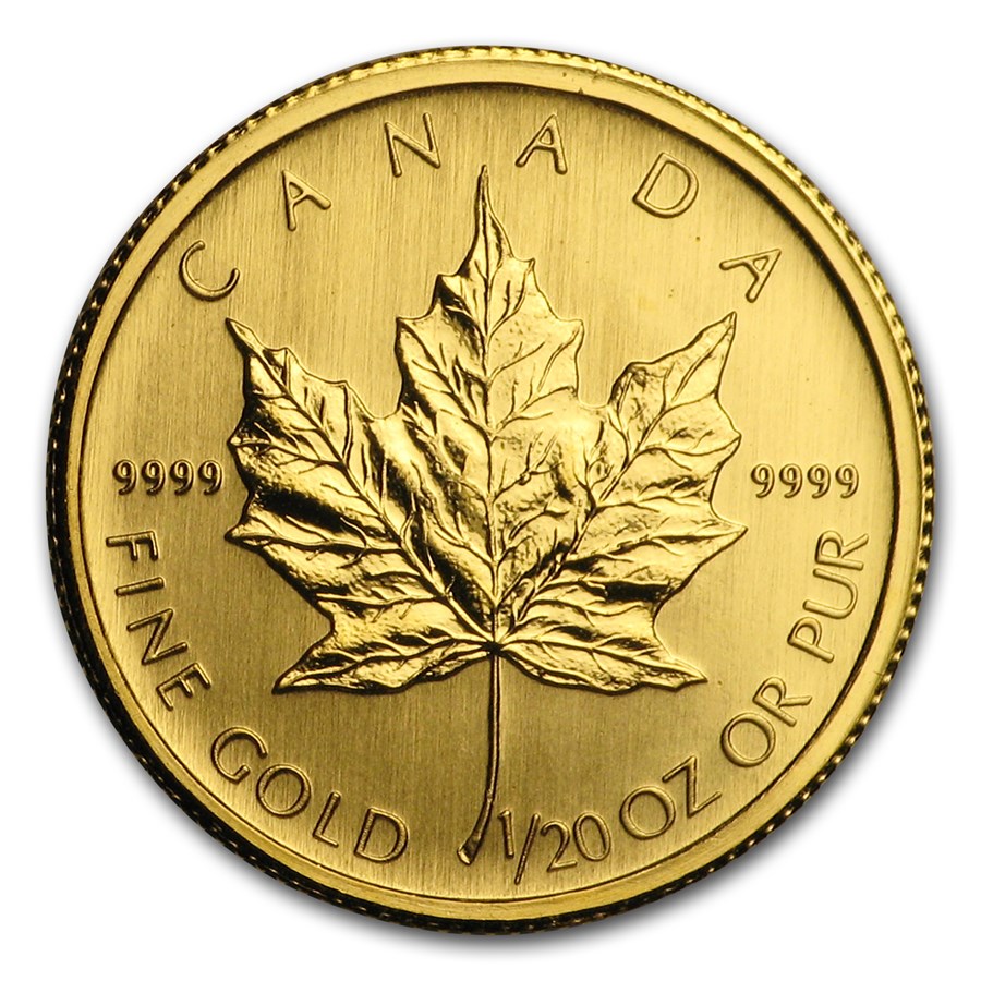 2007 Canada 1/20 oz Gold Maple Leaf BU