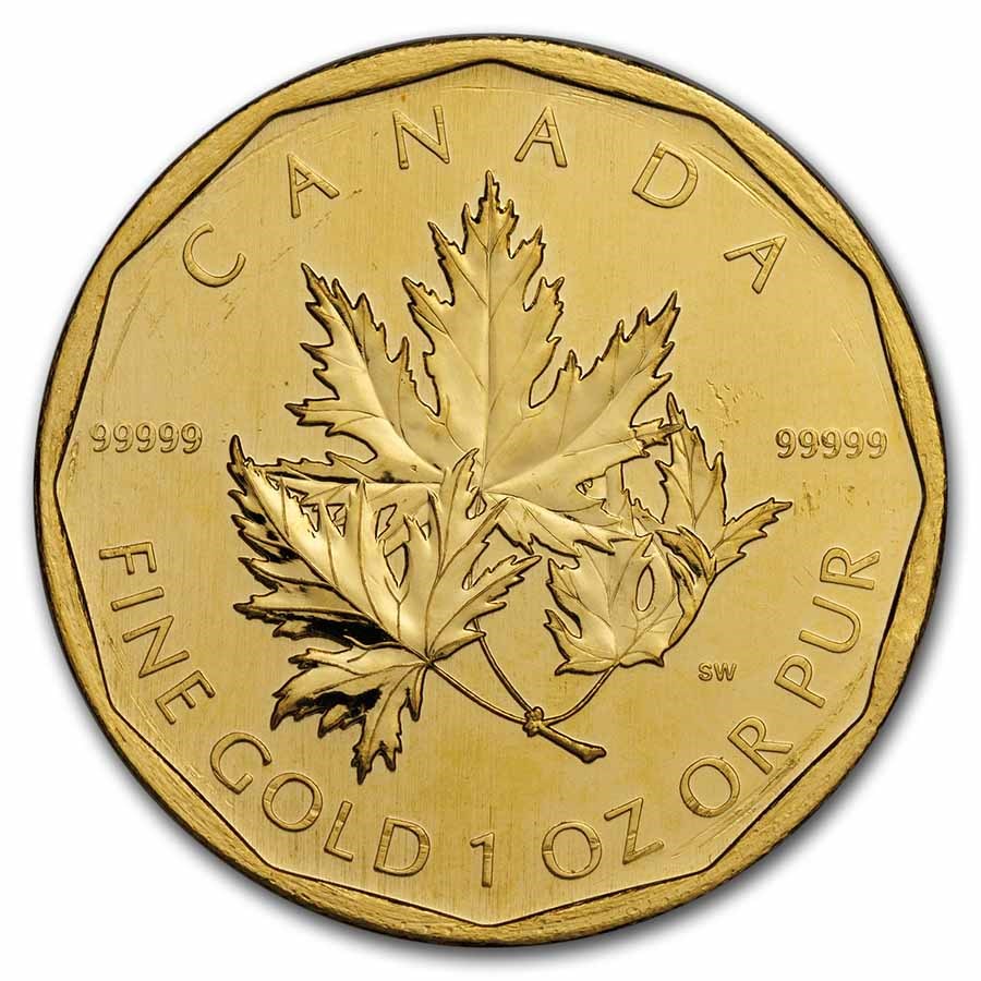 2007 Canada 1 oz Gold Maple Leaf .99999 BU (Abrasions)