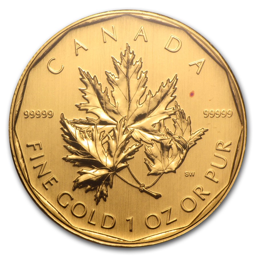 Buy 2007 Canada 1 Oz Gold Maple Leaf 99999 Bu No Assay Apmex