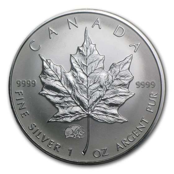 2007 Canada 1 oz Silver Maple Leaf Lunar Pig Privy 2007 Canada 1 oz Silver Maple Leaf Lunar Pig Privy