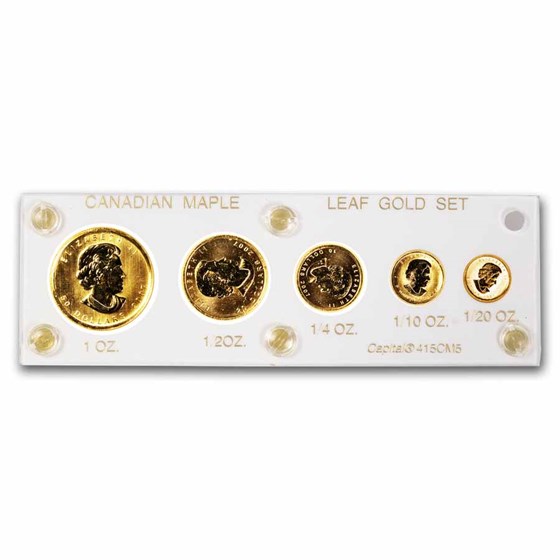 2007 Canada 5-Coin Gold Fractional Maple Leaf Set (1.9 oz) 2007 Canada 5-Coin Gold Fractional Maple Leaf Set (1.9 oz)