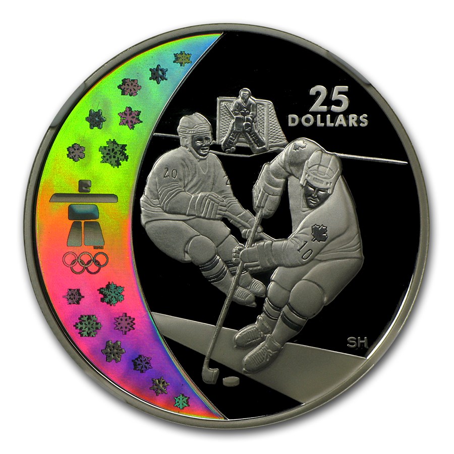 2007 Canada Silver $25 Olympic Ice Hockey (Capsule Only)