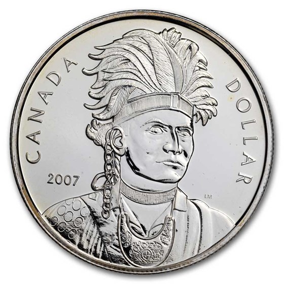 2007 Canada Silver Dollar BU (Thayendanegea) 2007 Canada Silver Dollar BU (Thayendanegea)