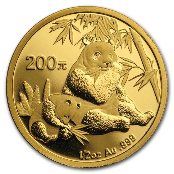2007 China 1/2 oz Gold Panda BU (In Capsule) 2007 China 1/2 oz Gold Panda BU (In Capsule)