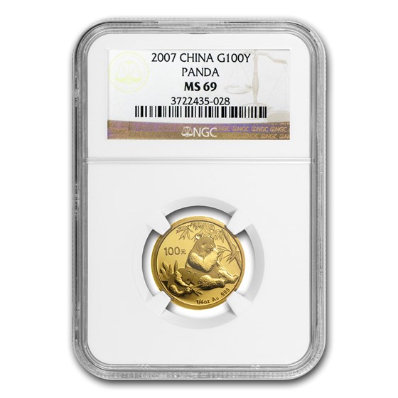 2007 China 1/4 oz Gold Panda MS-69 NGC 2007 China 1/4 oz Gold Panda MS-69 NGC