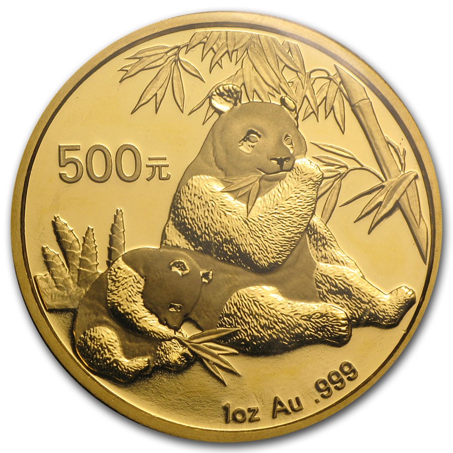2007 China 1 oz Gold Panda BU (Sealed)