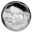 2007 China 1 oz Silver Flower Year of the Pig (w/Box & COA)