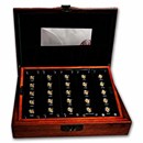 2007 China 25-Coin Gold Panda Proof Set (25th Anniv.) - Dmg Tray
