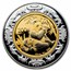 2007 China 4-Coin Bimetallic Panda/Pig Lunar Prestige Proof Set