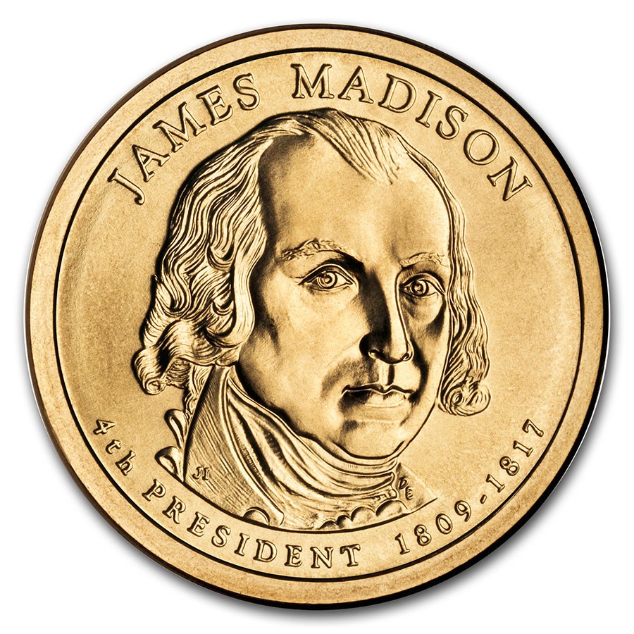 2007-D James Madison Presidential Dollar BU