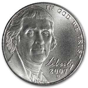 2007-D Jefferson Nickel BU