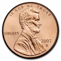 2007-D Lincoln Cent BU (Red)