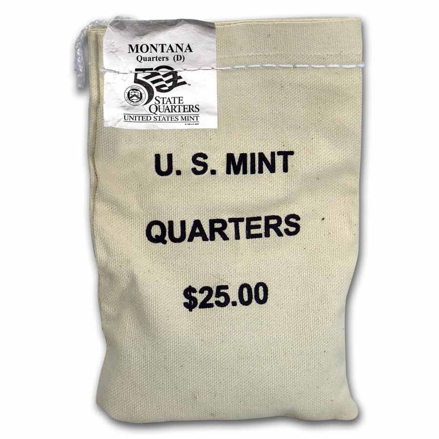 2007-D Montana State Quarter $25 Sealed Mint Bag BU