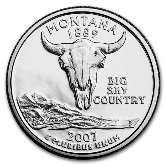 2007-D Montana State Quarter BU 2007-D Montana State Quarter BU