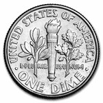2007-D Roosevelt Dime 50-Coin Roll BU
